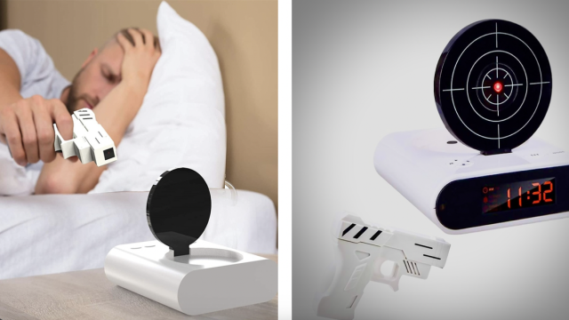 Будильник с пистолетом произвел фурор в сети