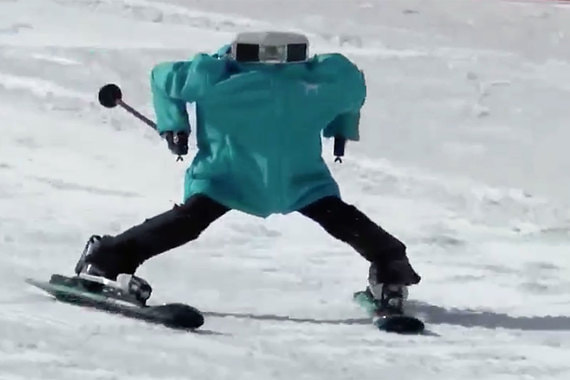 В Южной Корее прошли первые горнолыжные соревнования среди роботов