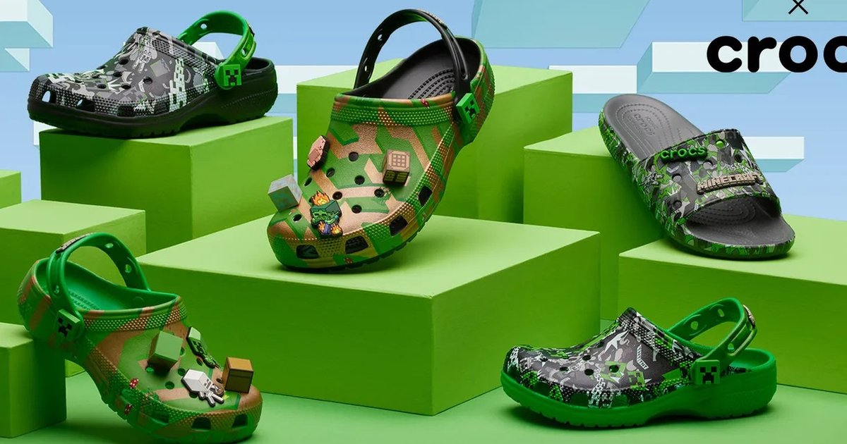 Выпущены кроксы в стиле Minecraft (фото)