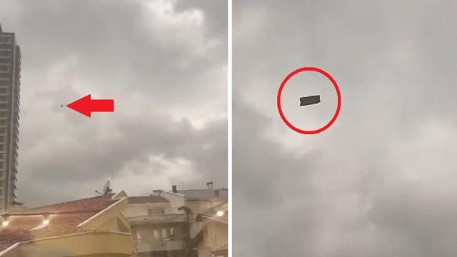 Очевидцы засняли летающий диван-самолет в Турции (видео)