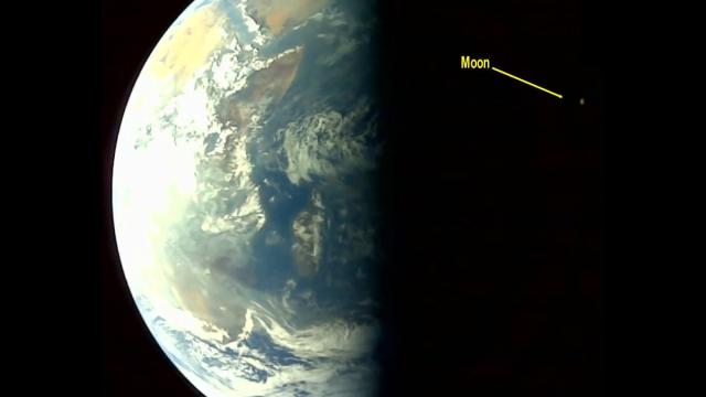 Индийский корабль «Адитья-L1» прислал селфи и эпические кадры с Землей