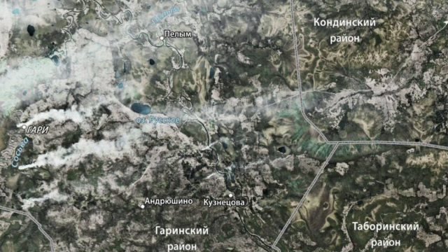 Пожары Урала видны из космоса (фото)