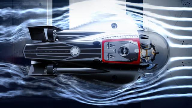 Высокоскоростную и сверхманевренную мини-подлодку впервые показали вживую