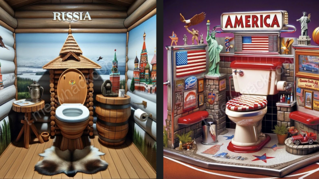 Страны мира представили в виде туалетов (фото)