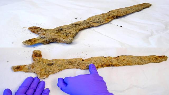 Фермер случайно нашел меч викингов в поле: как он туда попал