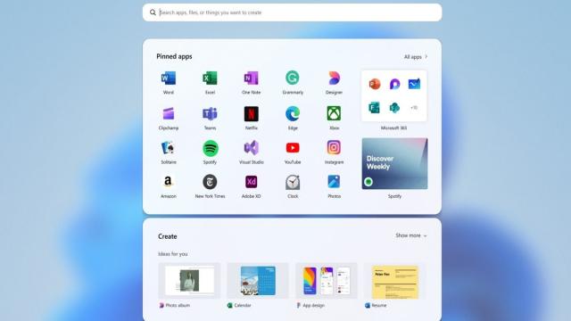 Так мог выглядеть «Пуск» в Windows: в сети показали отмененные дизайны