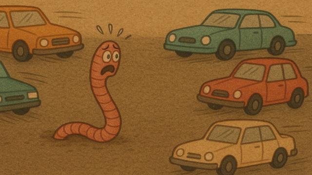 Почему после дождя черви выползают на асфальт