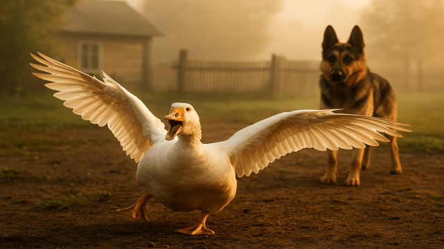 Гусь или собака: кто лучше охраняет дом и участок?