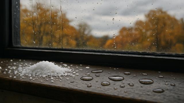 Почему осенью и зимой люди ставят на подоконник тарелку с солью