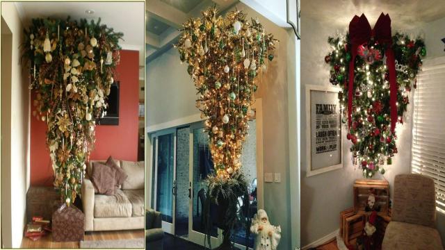 Перевёрнутая ёлка: что это за тренд и как повторить его дома