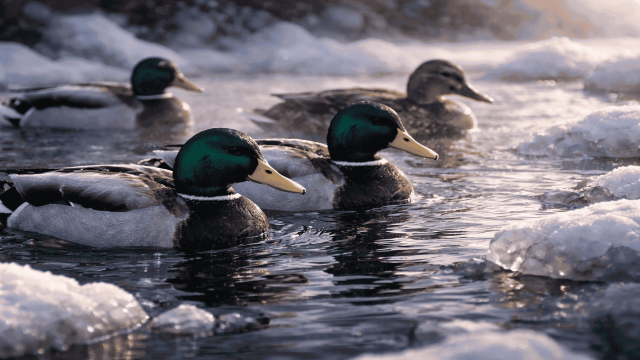 Почему утки не мёрзнут в холодной воде: хитрый природный трюк