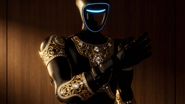 Caviar представила робота «Аладдин» с золотом и драгоценными камнями