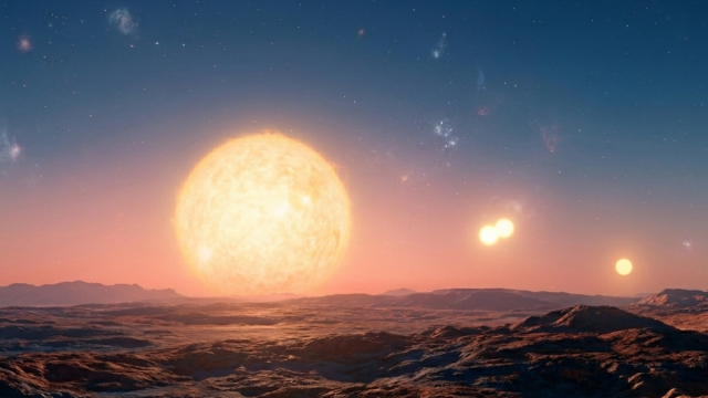 Астрономы впервые обнаружили плотную систему из четырех звезд