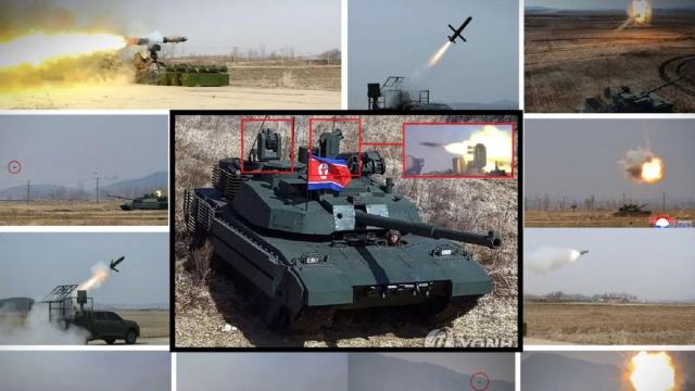 Северная Корея испытала новую систему активной защиты боевого танка