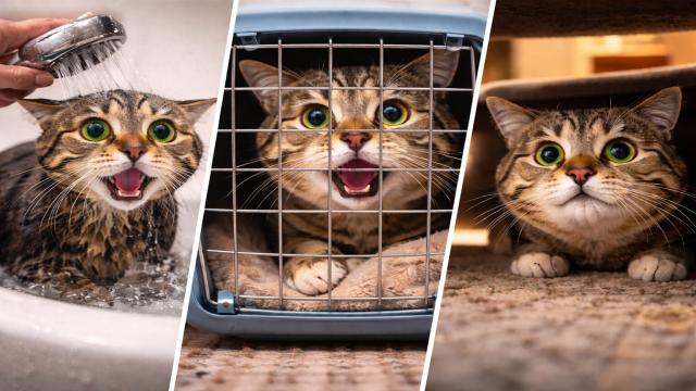 Чего боятся кошки? 8 подтвержденных страхов, включая огурцы и воду
