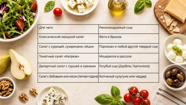Какой сыр добавить в салат: лучшие сочетания