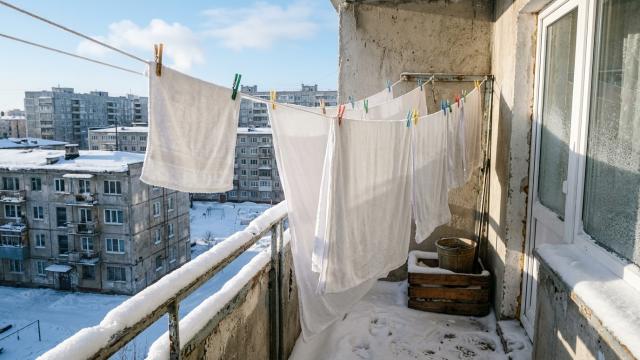 В СССР белье сушили прямо на морозе. Как оно вообще высыхало?