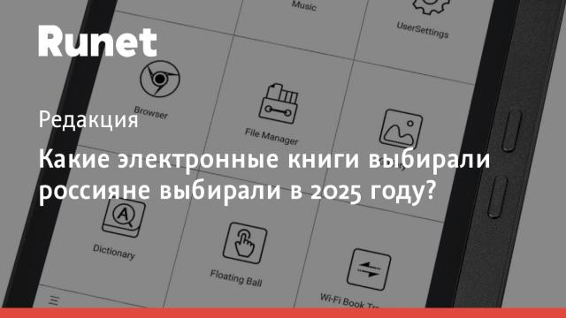 Какие электронные книги выбирали россияне выбирали в 2025 году?