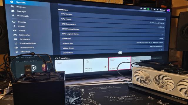 К Steam Machine подключили Radeon RX 9070 XT, но пришлось вытащить из ПК SSD