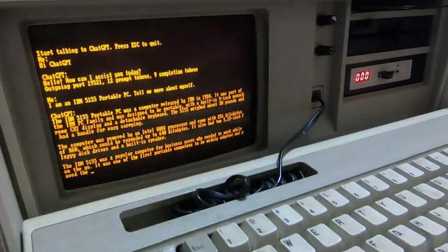 Энтузиаст запустил ChatGPT на 39-летнем компьютере IBM с системой MS-DOS