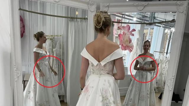 Свадебное фото поразило пользователей сети удивительной иллюзией