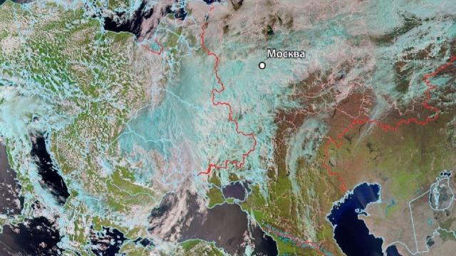 На Россию обрушился сильный шторм: его показали из космоса