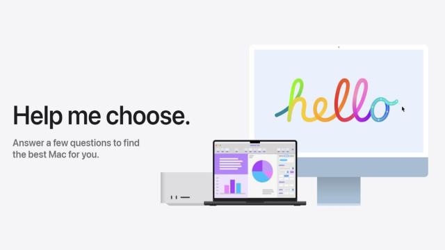 Apple запустила сайт для удобного выбора MacBook