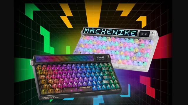 На Kickstarter появилась необычная ретроклавиатура с огромным пиксельным экраном