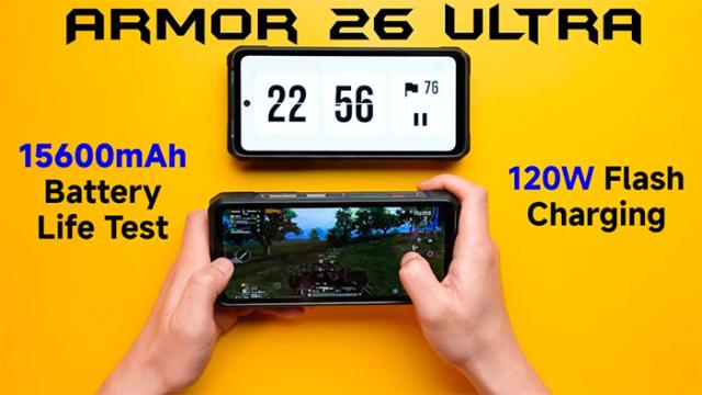 Тестирование автономности и зарядки защищённого смартфона Ulefone Armor 26 Ultra: сочетание мощи и скорости
