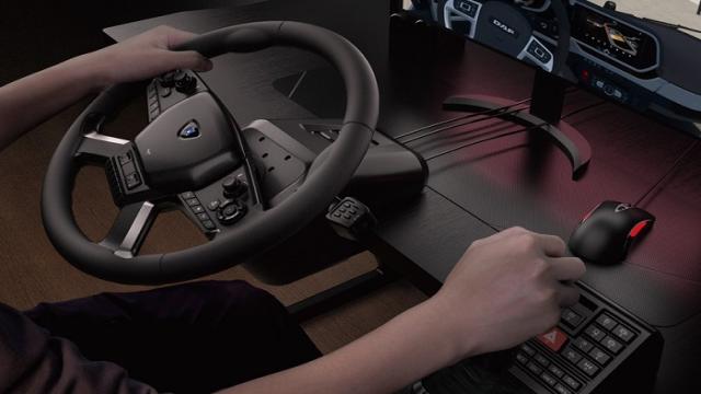 «Тихий огонёк» для вашей души: уникальный руль Truck Control System для поклонников симуляторов дальнобойщика оценили в 600 долларов