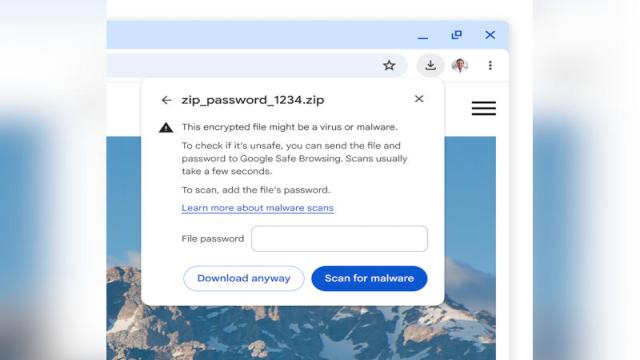 Chrome сможет удалённо проверять запароленные подозрительные файлы, но придётся сообщить пароль Google