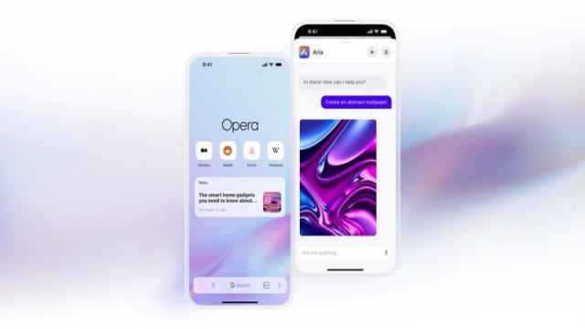 Вышел браузер Opera One со встроенным ИИ Aria и функцией генерации изображений