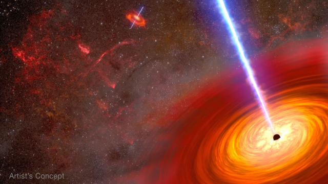 Телескопы NASA нашли ближайшую к Земле пару сверхмассивных черных дыр