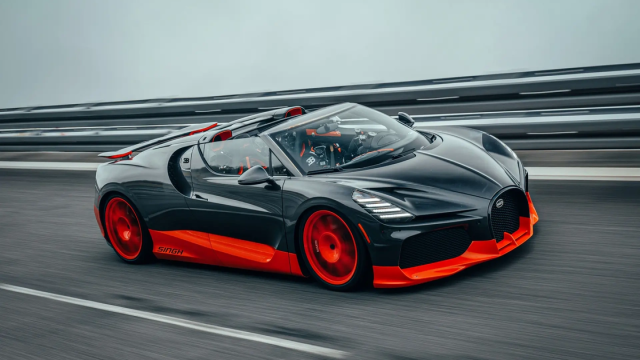 Bugatti установила рекорд скорости езды с открытым верхом