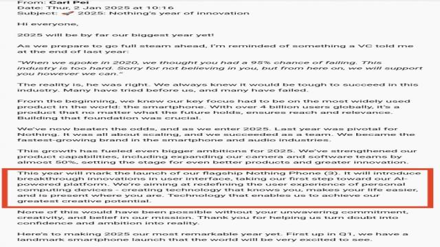 Nothing заговорила о Phone (3), его инновациях и сроках анонса