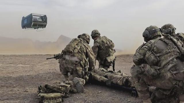 Лучше чем вертолет: представлен 6-метровый «контейнерный» робот-дрон