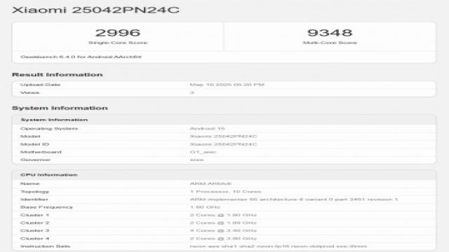 Удивительные факты о чипе Xring O1 от Xiaomi раскрыты бенчмарком
