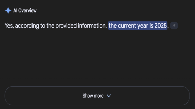 Google AI Overviews до недавнего времени жил в 2024 году — после огласки проблему быстро устранили