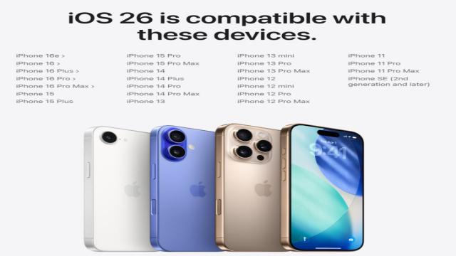 Список моделей iPhone и iPad, совместимых с iOS 26 и iPadOS 26