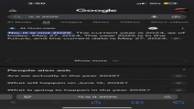 У Google-ИИ спросили какой нынче год: ответ убил (+ оправдания Google)
