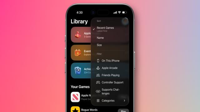 Apple добавила три новые функции в «Игры» в iOS 26.2