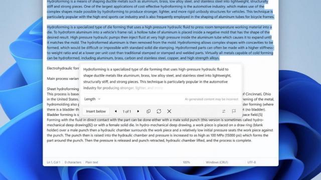 «Блокнот» в Windows 11 получил поддержку таблиц и больше ИИ-возможностей