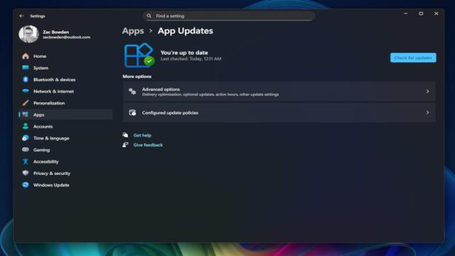 В Windows 11 появилось централизованное управление обновлениями приложений
