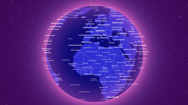 Где родились гении: онлайн-карта покажет известных личностей мира