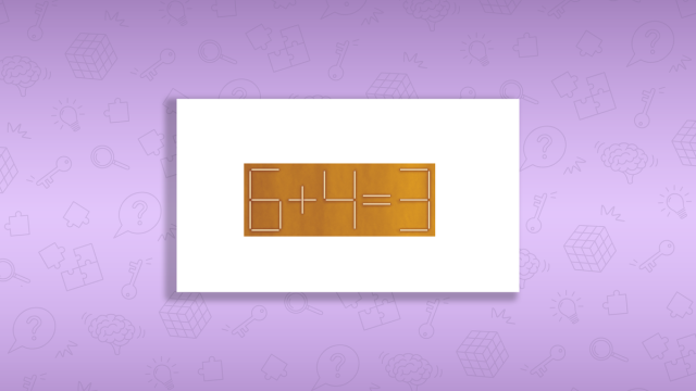 Детская задача со спичками заставляет взрослых как следует подумать