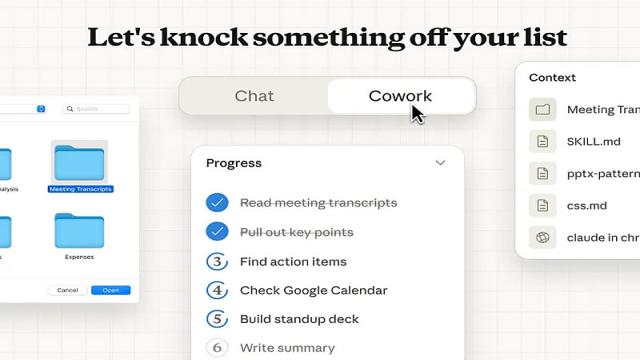 Anthropic выпустила Claude Cowork для автономной работы ИИ-агента с файлами на macOS