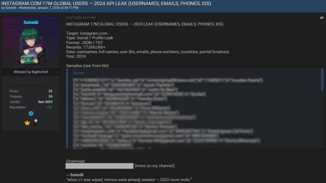 Из I*******m утекли данные 17,5 млн аккаунтов, и ими уже пользуются злоумышленники
