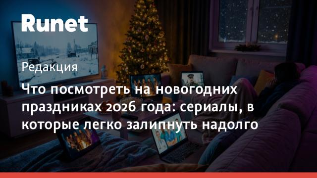 Что посмотреть на новогодних праздниках 2026 года: сериалы, в которые легко залипнуть надолго