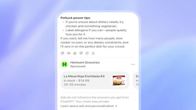 ChatGPT начал показывать рекламу — её увидят не все и не сразу