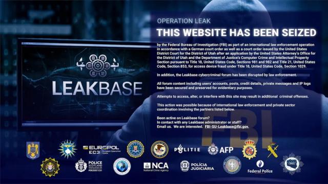 Спецслужбы США и Европола накрыли LeakBase — один из крупнейших хакерских форумов в мире с 142 000 участников
